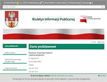 Tablet Screenshot of bip-pzd.powiat.bedzin.pl