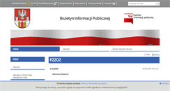 Desktop Screenshot of bip-pzzoz.powiat.bedzin.pl