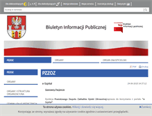 Tablet Screenshot of bip-pzzoz.powiat.bedzin.pl